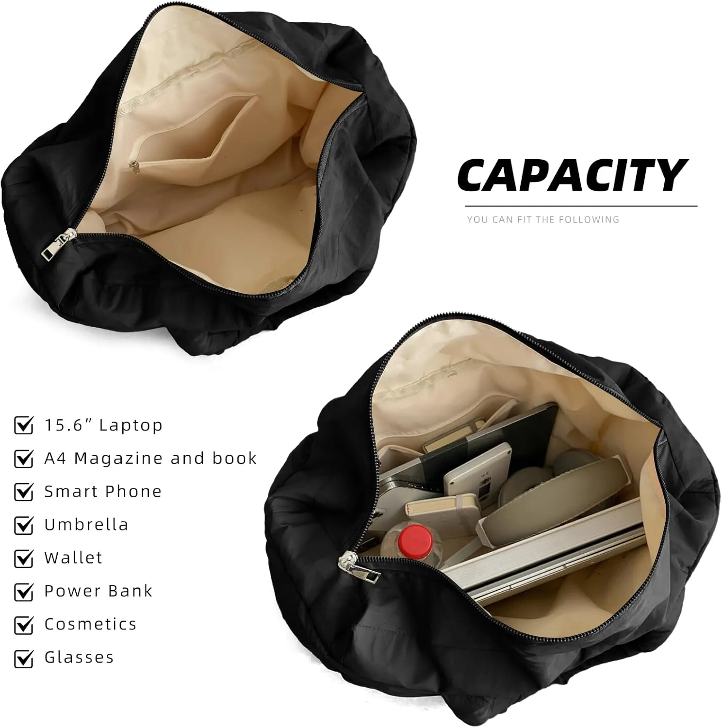 Quilted Puffer Tote Bag for Women Soft Puffy Hobo Crossbody Handbags Purse Lightweight Shoulder Bag