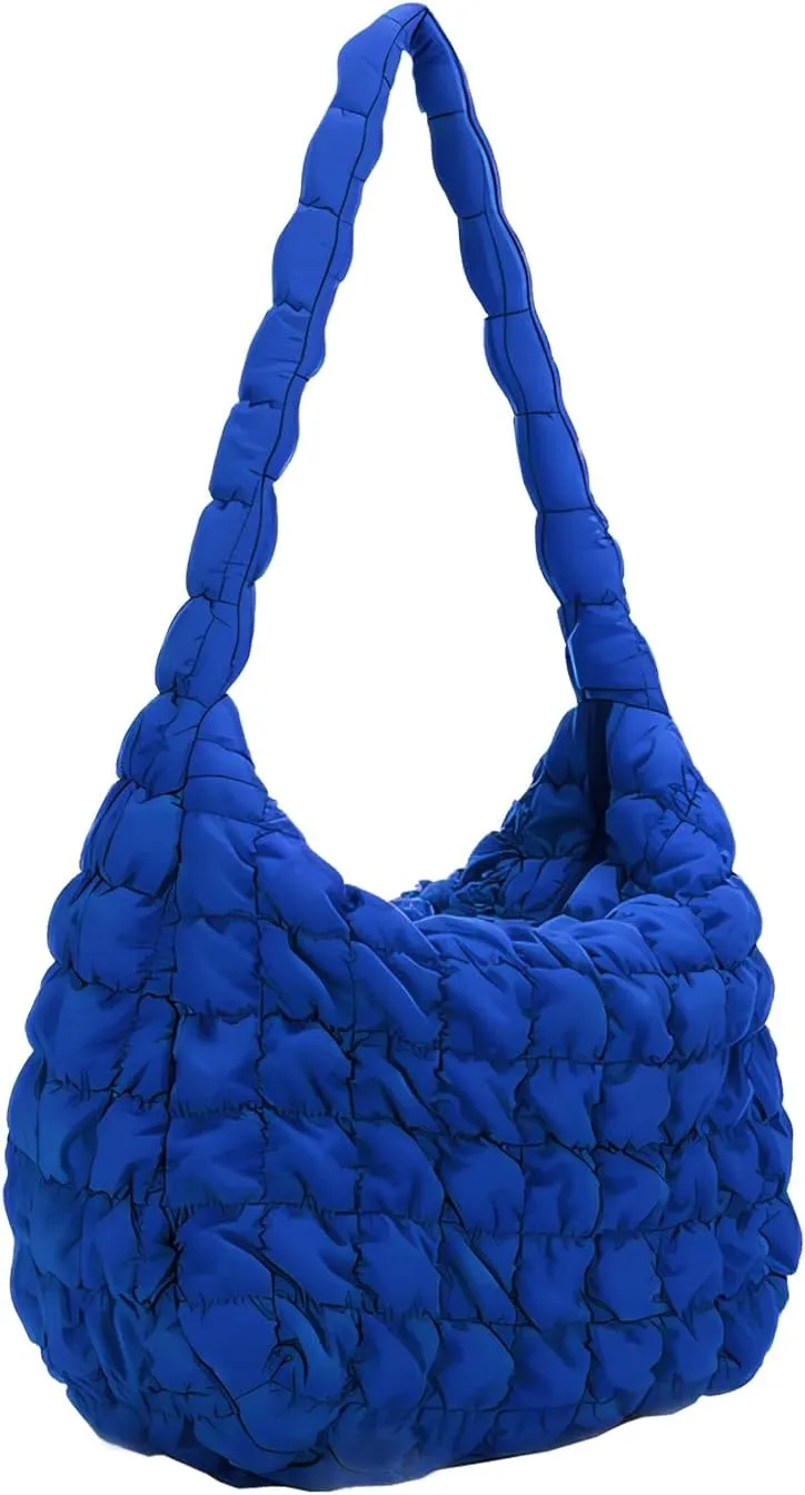 Quilted Puffer Tote Bag Large Quilted Tote Bag Lightweight Quilted Carryall Bag Puffy Shoulder Bag Puffer Purse for Women