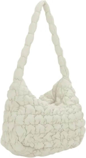 Quilted Puffer Tote Bag Large Quilted Tote Bag Lightweight Quilted Carryall Bag Puffy Shoulder Bag Puffer Purse for Women