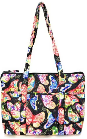 Quilted Shoulder Tote Bag Handbag