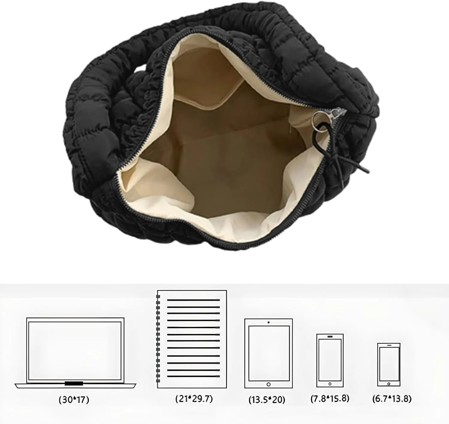 Quilted Tote Bag for Women Crossbody Bag Large Puffer Carryall Bag Lightweight Soft Puffy Shoulder Bag Handbags