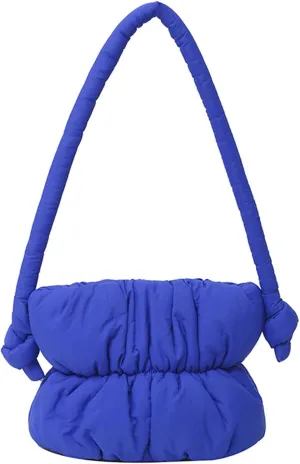 Quilted Tote Bag for Women Down Cotton Padded Handbag Lightweight Padding Shoulder Bag Winter Puffer Top Handle Bag