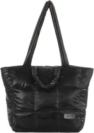 Quilted Tote Bag for Women Large Quilted Puffer Bag Work Tote
