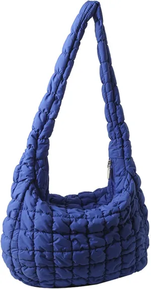 Quilted Tote Bag for Women Puffer Bags Large Padding Shoulder Bag Dumpling Underarm Bag Tote Bag Cloud Handbags with Zip