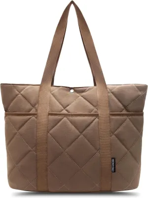 Quilted Tote Bag For Women, Puffer Tote Bag For Women, Trendy And Lightweight Travel Tote Bags For Work