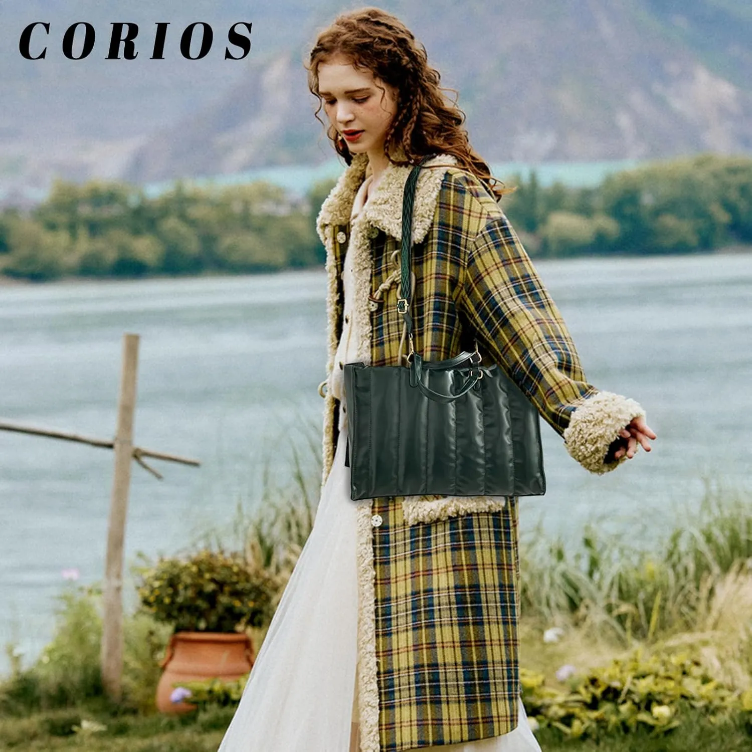 Quilted Tote Bag for Women Soft Puffy Handbag PU Leather Shoulder Bag Down Cotton Padded Top Handle Bag Crossbody Bag