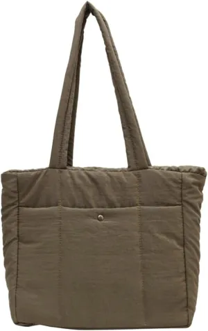 Quilted Tote Bag Handbag Lightweight Padding Cotton Large Size Shoulder Bag for Women Ladies 2024