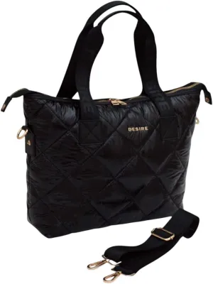 quilted tote bag