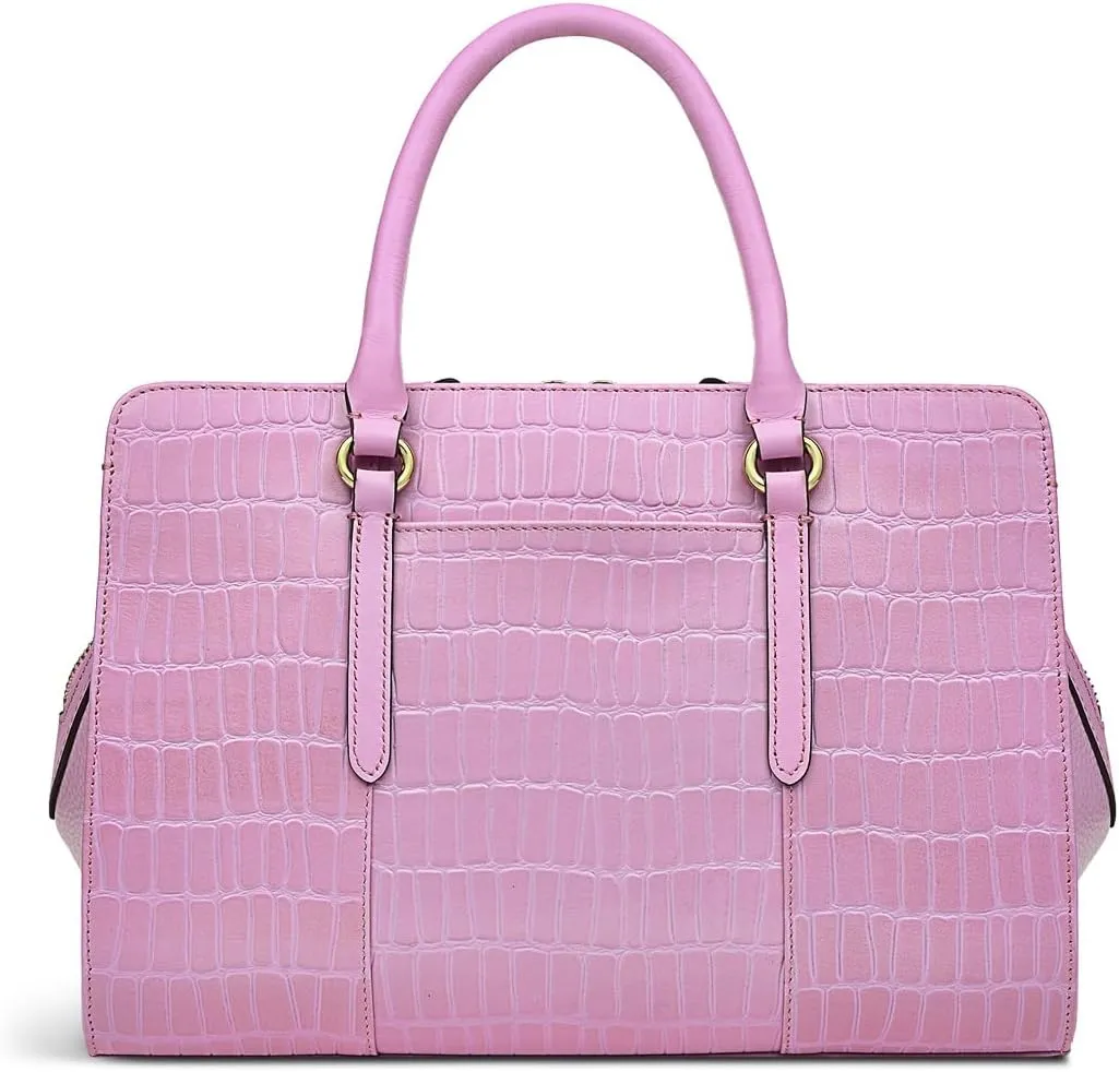RADLEY London Angel Lane Faux Crocodile Women's Medium Leather Ziptop Satchel Bag