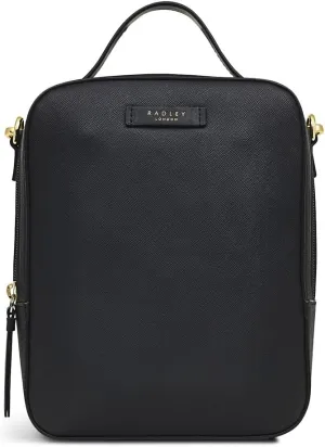 RADLEY London Camden Street Responsible Women’s Small Recycled Fabric Ziptop Backpack, Black