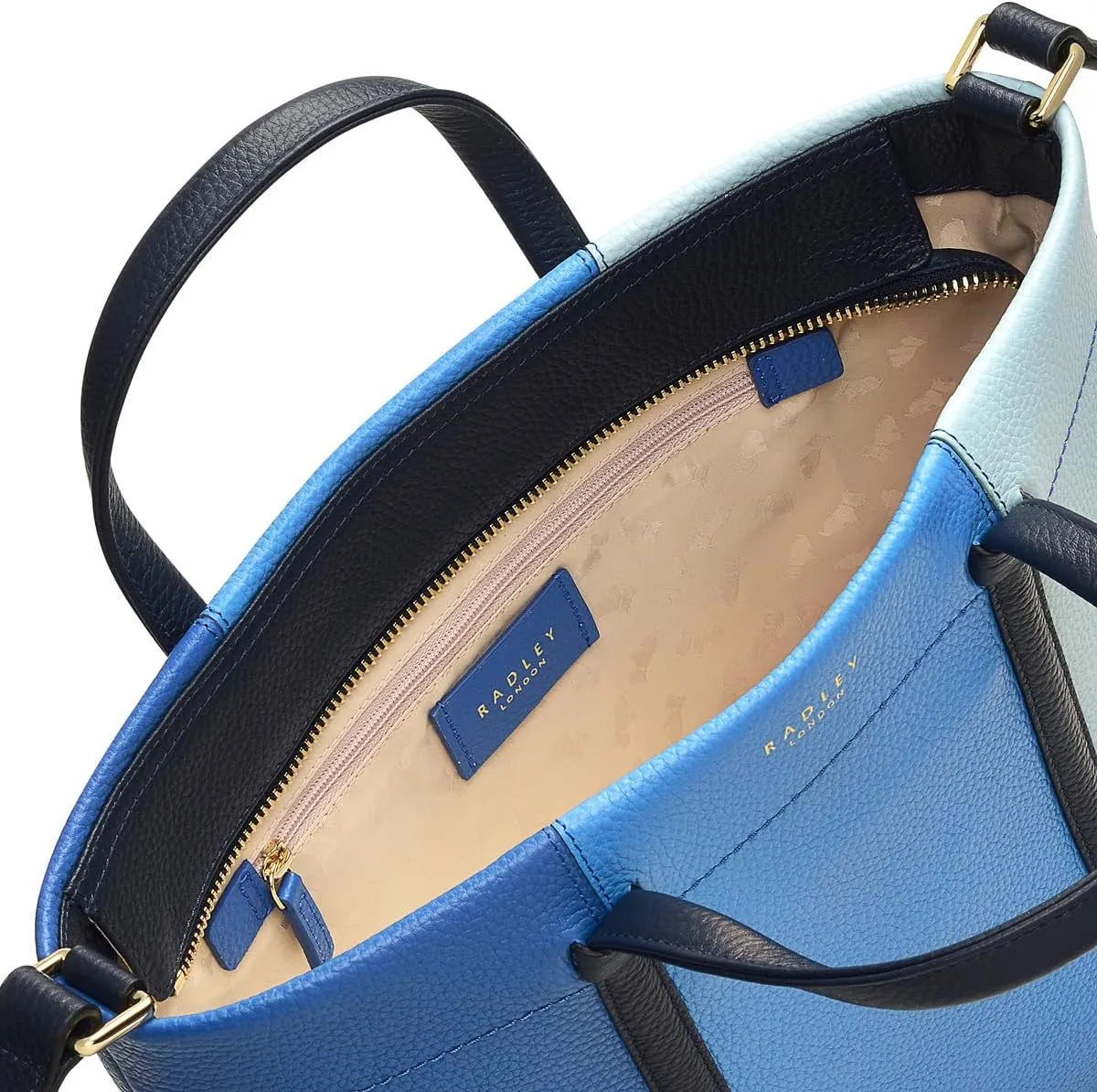 RADLEY London Rivington Colourblock Women's Medium Leather Ziptop Satchel Bag