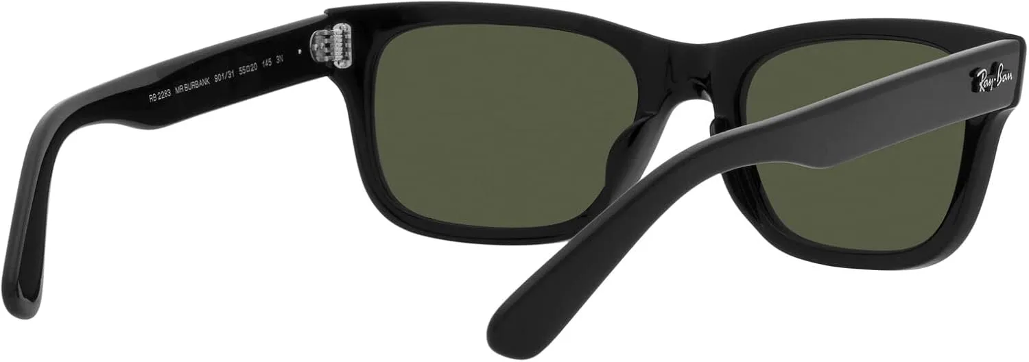 Ray-Ban Men's RB2283 Mr. Burbank Rectangular Sunglasses