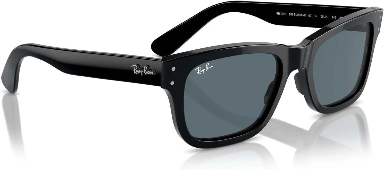 Ray-Ban Men's RB2283 Mr. Burbank Rectangular Sunglasses