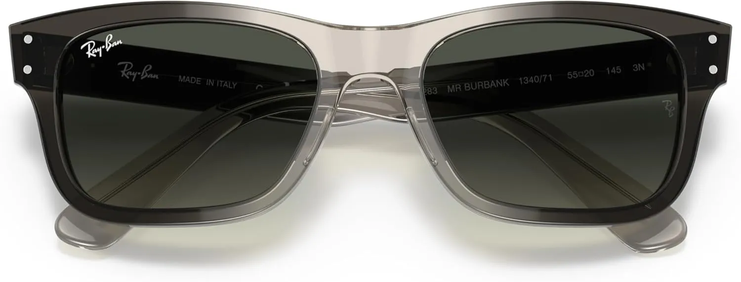 Ray-Ban Men's RB2283 Mr. Burbank Rectangular Sunglasses