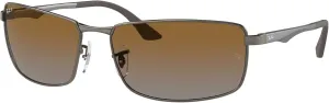 Ray-Ban Men's RB3498 Rectangular Sunglasses