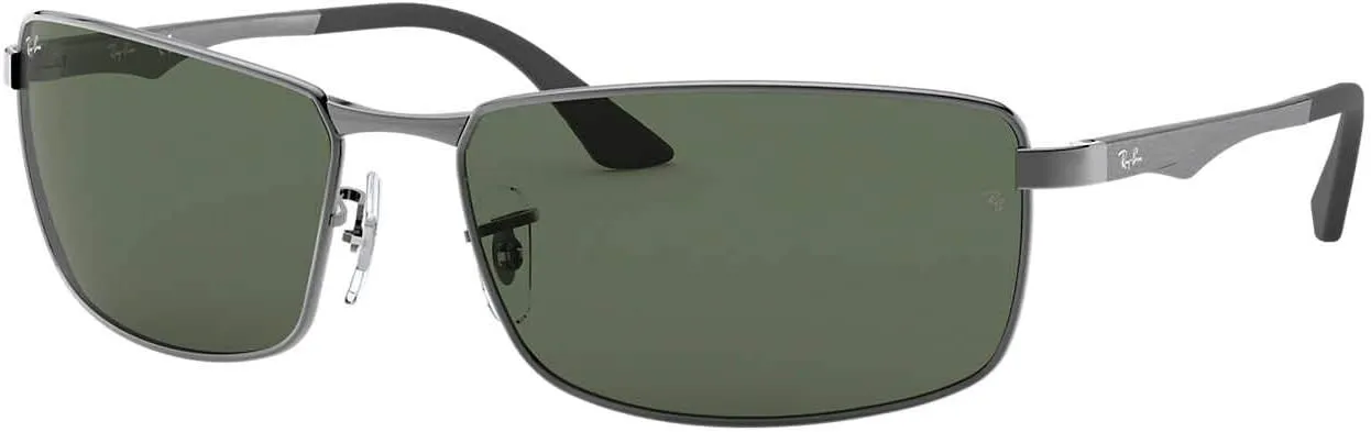 Ray-Ban Men's RB3498 Rectangular Sunglasses
