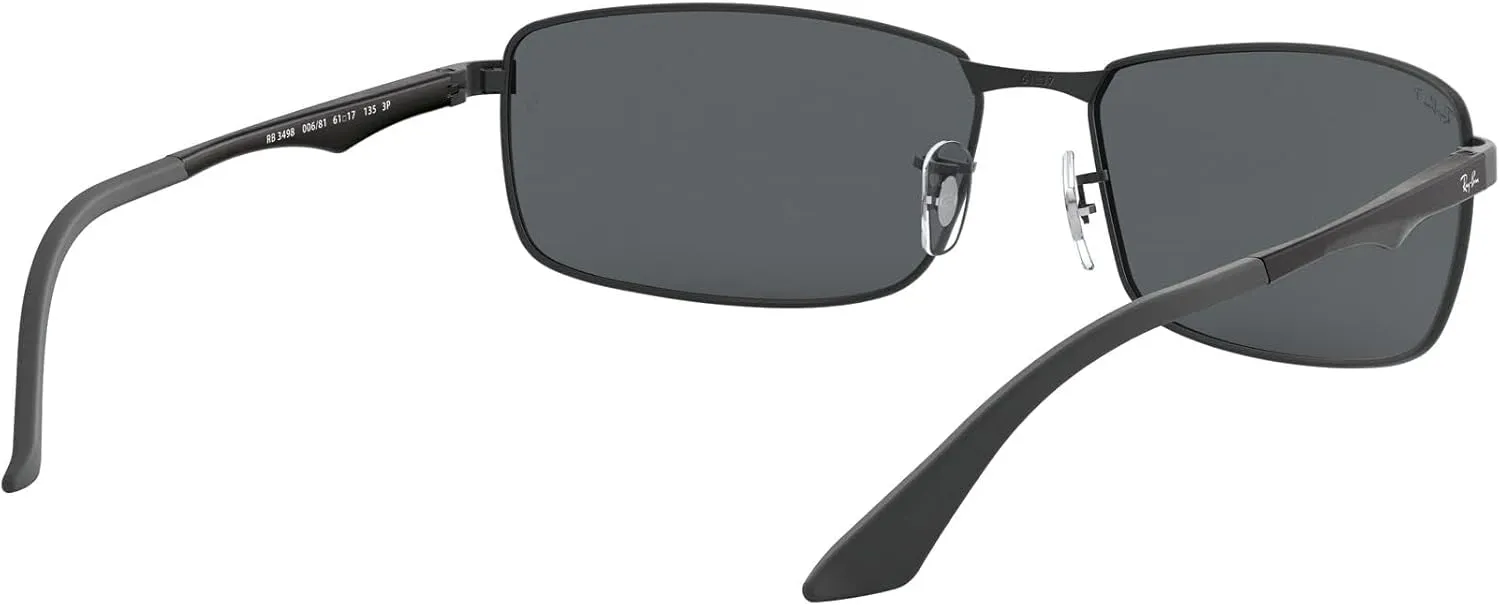 Ray-Ban Men's RB3498 Rectangular Sunglasses