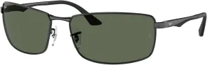 Ray-Ban Men's RB3498 Rectangular Sunglasses