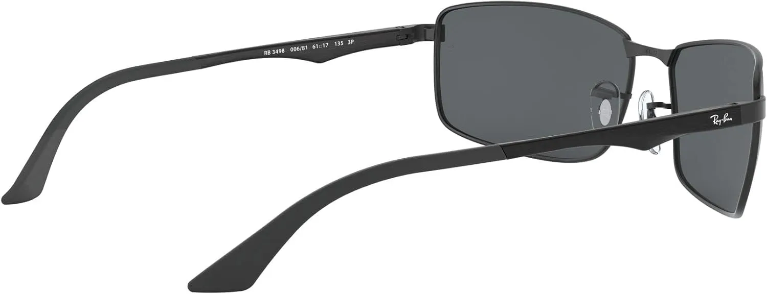 Ray-Ban Men's RB3498 Rectangular Sunglasses