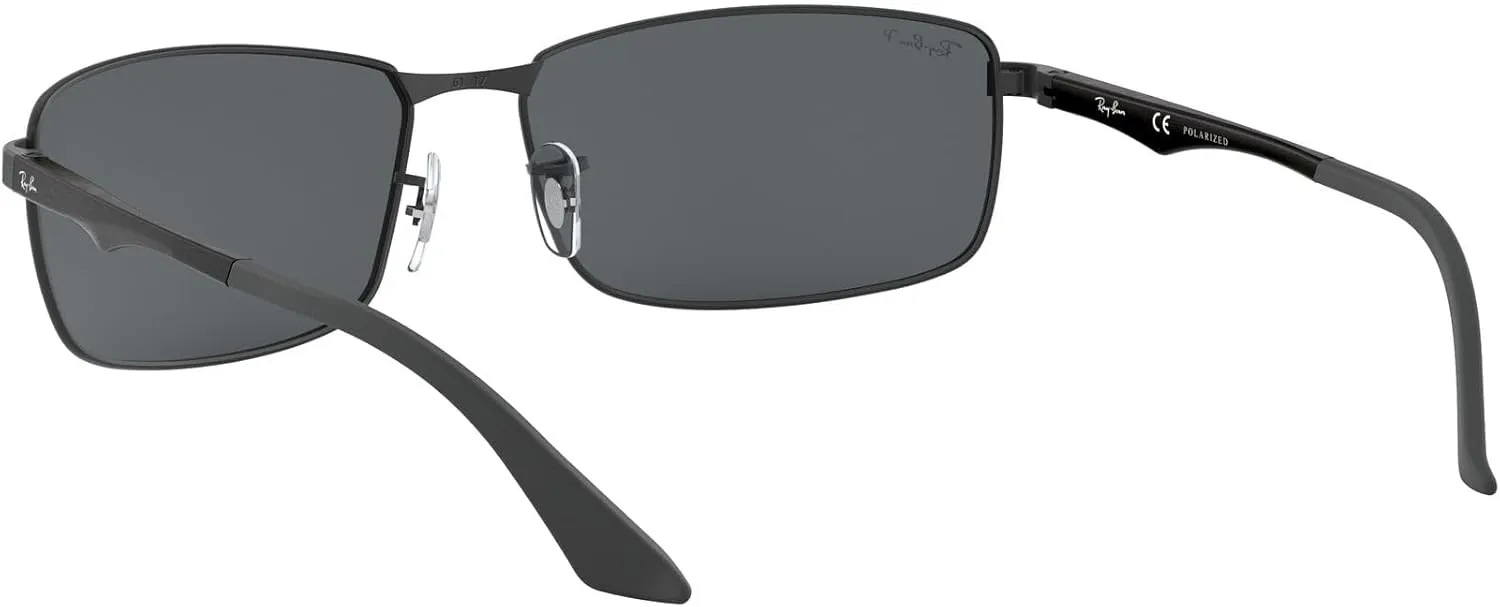 Ray-Ban Men's RB3498 Rectangular Sunglasses