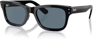 Ray-Ban Mr Burbank RB2283 Rectangular Sunglasses for Men   BUNDLE With Designer iWear Complimentary Eyewear Kit
