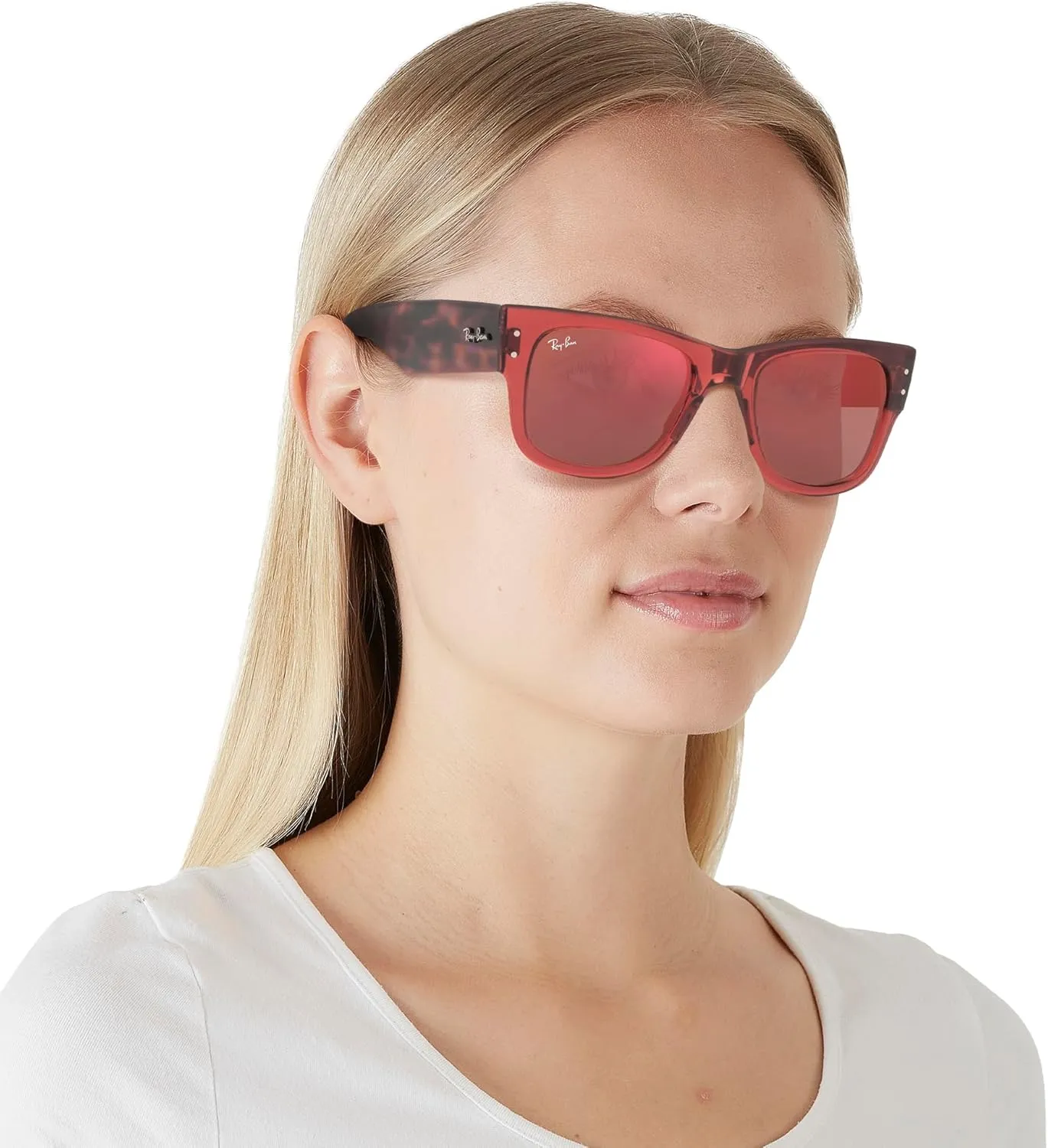 Ray-Ban RB0840SF Mega Wayfarer Low Bridge Fit Square Sunglasses