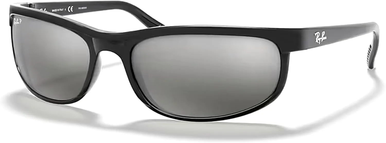 Ray-Ban RB2027 PREDATOR 2 Rectangular Sunglasses For Men For Women   Bundle with Designer iWear Kit
