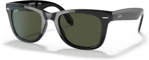 Ray-Ban RB4105 Folding Wayfarer Square Sunglasses