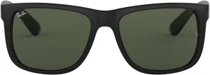 Ray-Ban RB4165F Justin Low Bridge Fit Rectangular Sunglasses