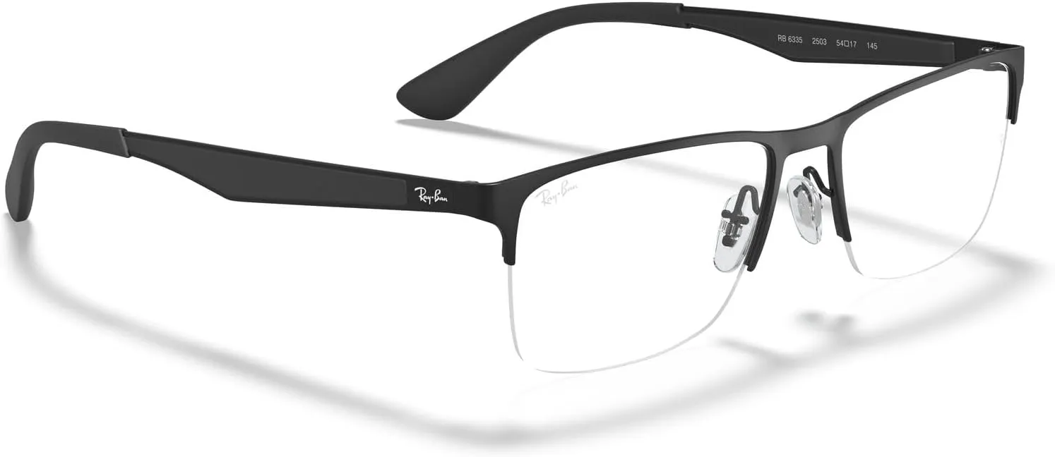 Ray-Ban Rx6335 Rectangular Prescription Eyeglass Frames
