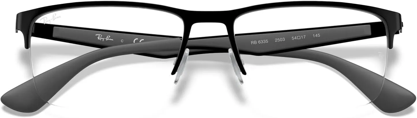 Ray-Ban Rx6335 Rectangular Prescription Eyeglass Frames