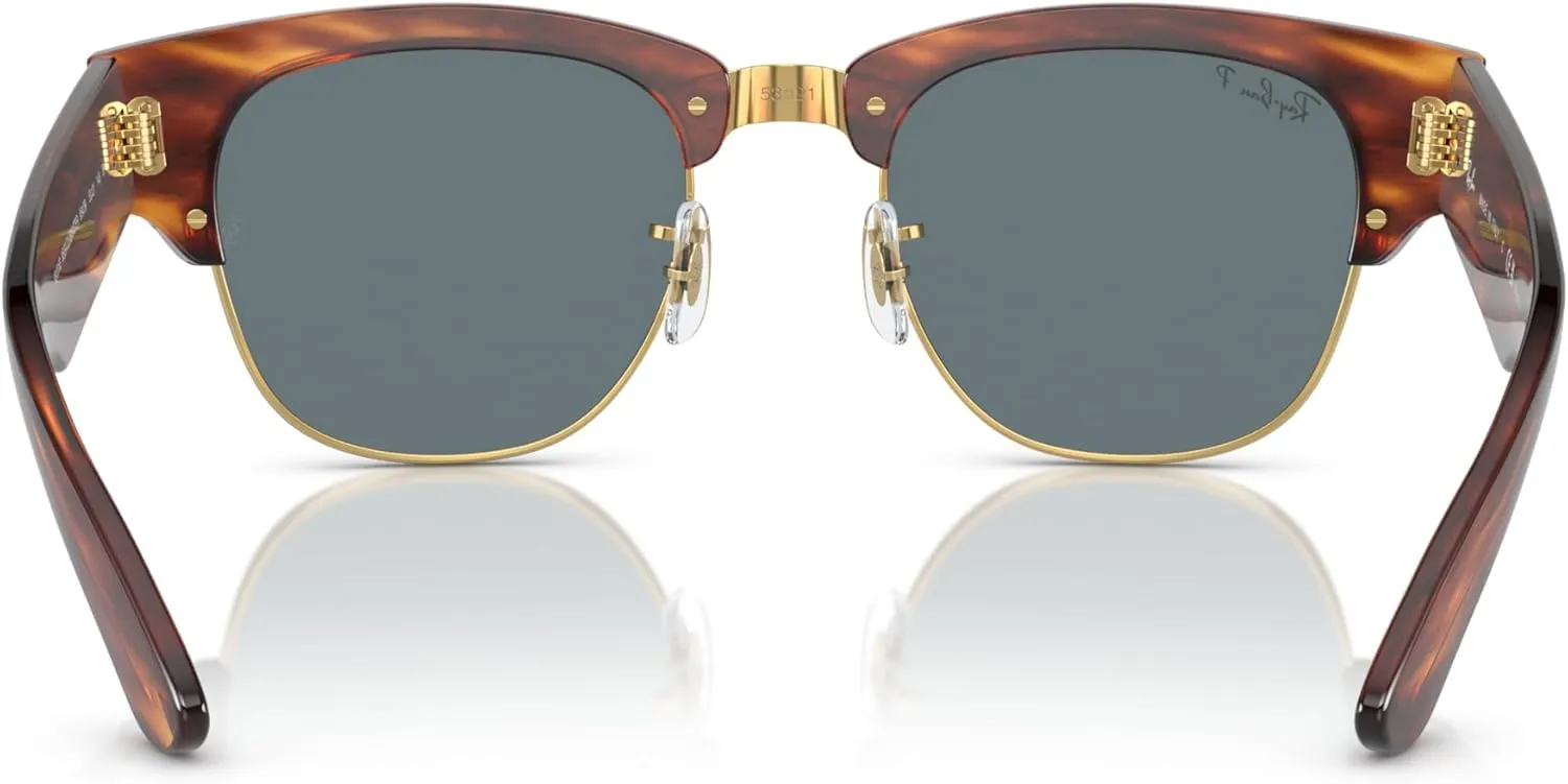Ray-Ban Unisex Sunglasses Grey On Black Frame, Black Lenses, 50MM
