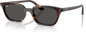 Ray-Ban Unisex Sunglasses Light Blue Frame, Violet Lenses, 53MM