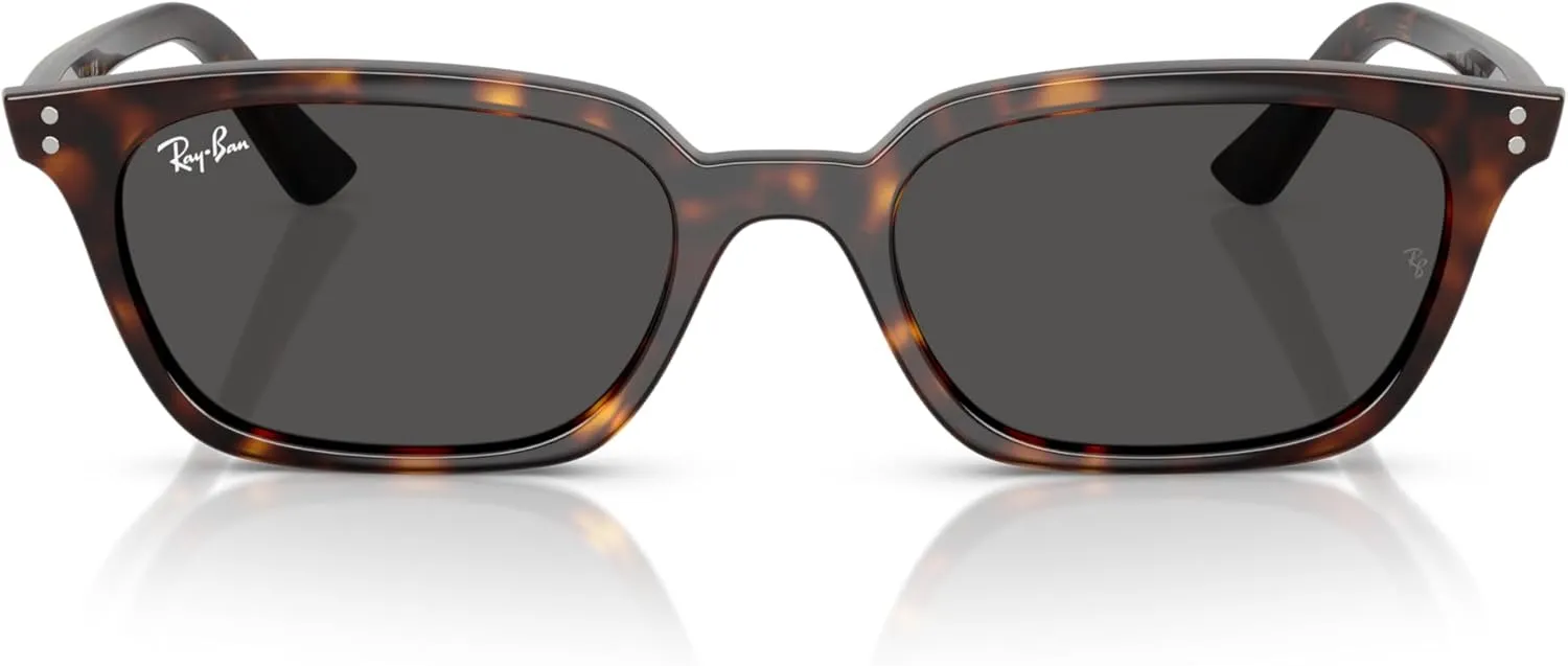Ray-Ban Unisex Sunglasses Light Blue Frame, Violet Lenses, 53MM