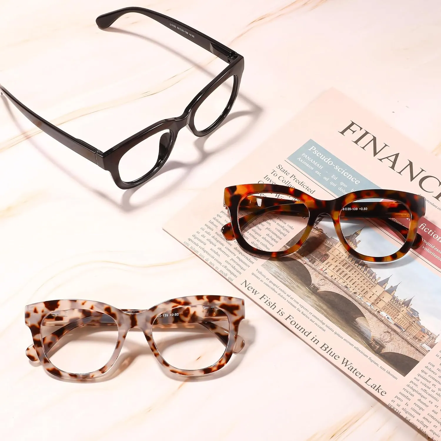 Reading Glasses for Women Men Square Oval Readers with Spring Hinge Anti UV Glare
