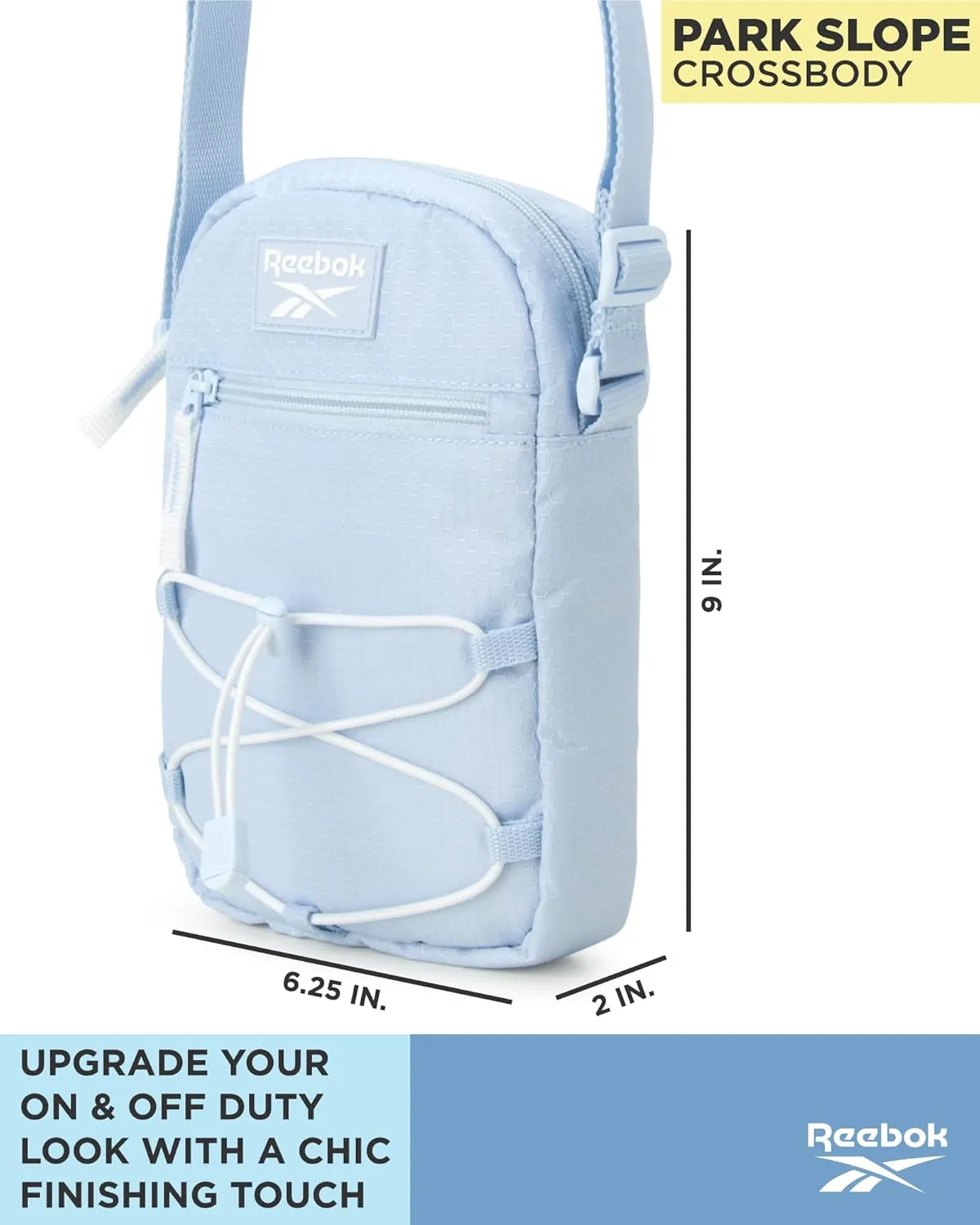 Reebok Women's Crossbody Bag - Mini Purse Shoulder Handbag with Adjustable Strap - Small Casual Sling Bag for Women