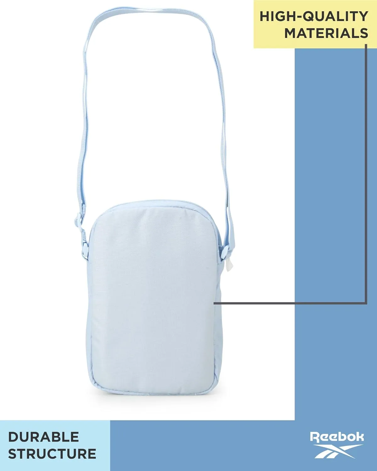 Reebok Women's Crossbody Bag - Mini Purse Shoulder Handbag with Adjustable Strap - Small Casual Sling Bag for Women