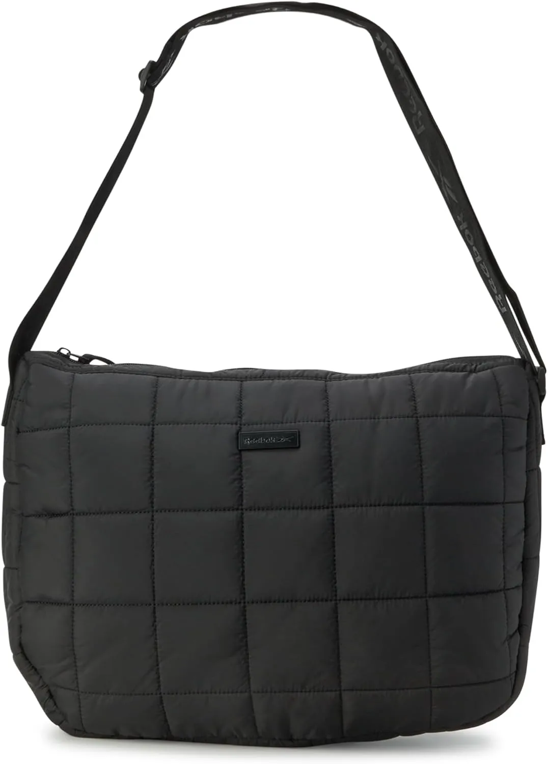Reebok Womens Crossbody Bag - Oversized Quilted Puffer Tote Bag for Women, Large Shoulder Purse for Gym Travel & Everyday Use