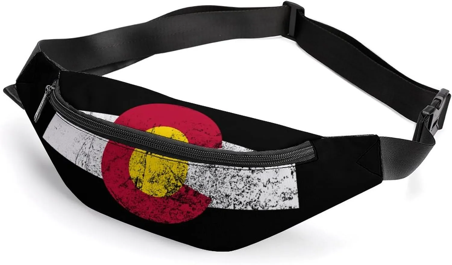 Retor Colorado Logo Crossbody Fanny Pack Waist Packs Adjustable Shoulder Bags Sling Bag for Hiking Running Cycling