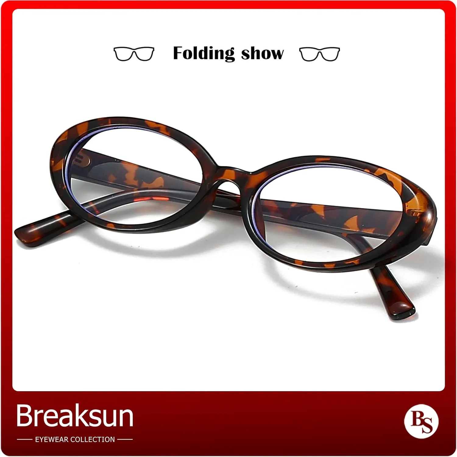 Retro Oval Glasses for Women Men Fashion 90s Blue Light Blocking Glasses Small Face Clear Lens Eyeglasses