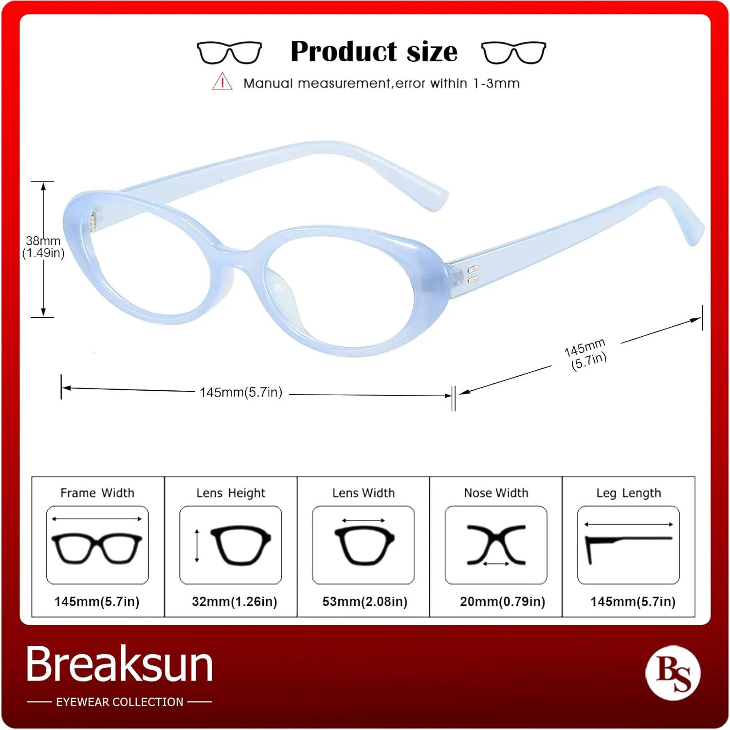 Retro Oval Glasses for Women Men Fashion 90s Blue Light Blocking Glasses Small Face Clear Lens Eyeglasses