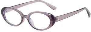Retro Oval Glasses for Women Men Fashion 90s Blue Light Blocking Glasses Small Face Clear Lens Eyeglasses