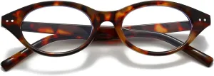Retro Oval Glasses for Women Men Small Face Cat-eye Blue Light Glasses Vintage Style