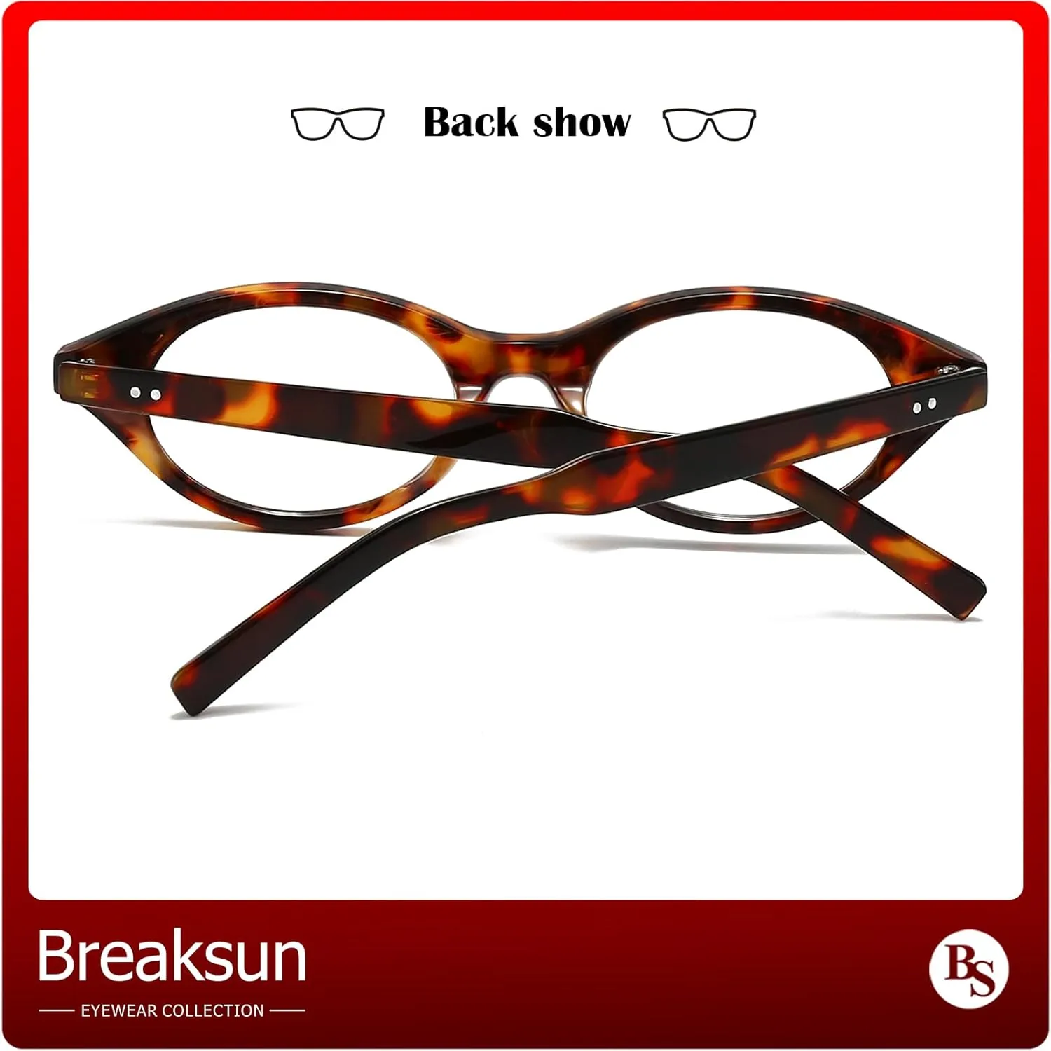 Retro Oval Glasses for Women Men Small Face Cat-eye Blue Light Glasses Vintage Style