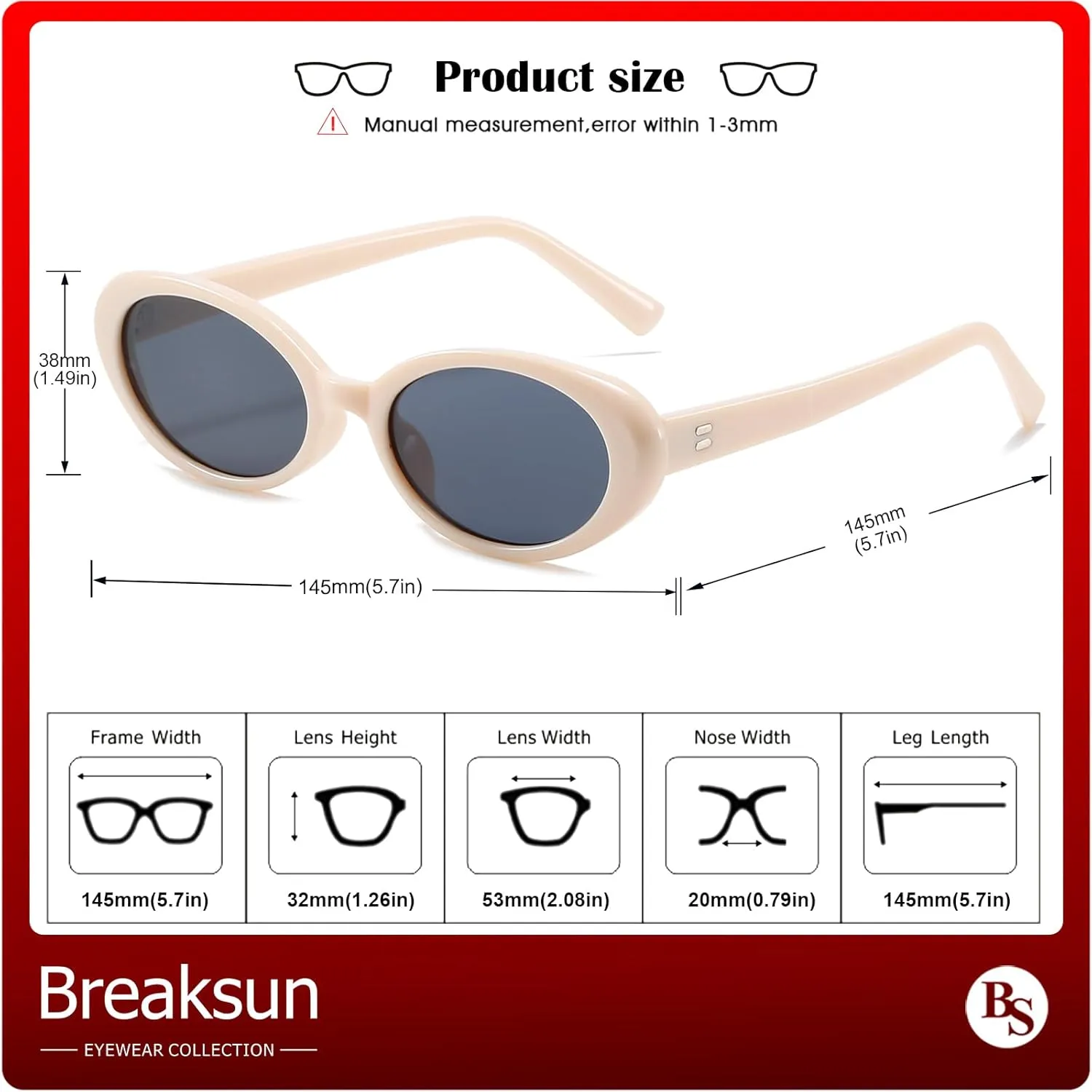 Retro Oval Sunglasses for Women Men Fashion Small Oval Sunglasses 90s Vintage Shades