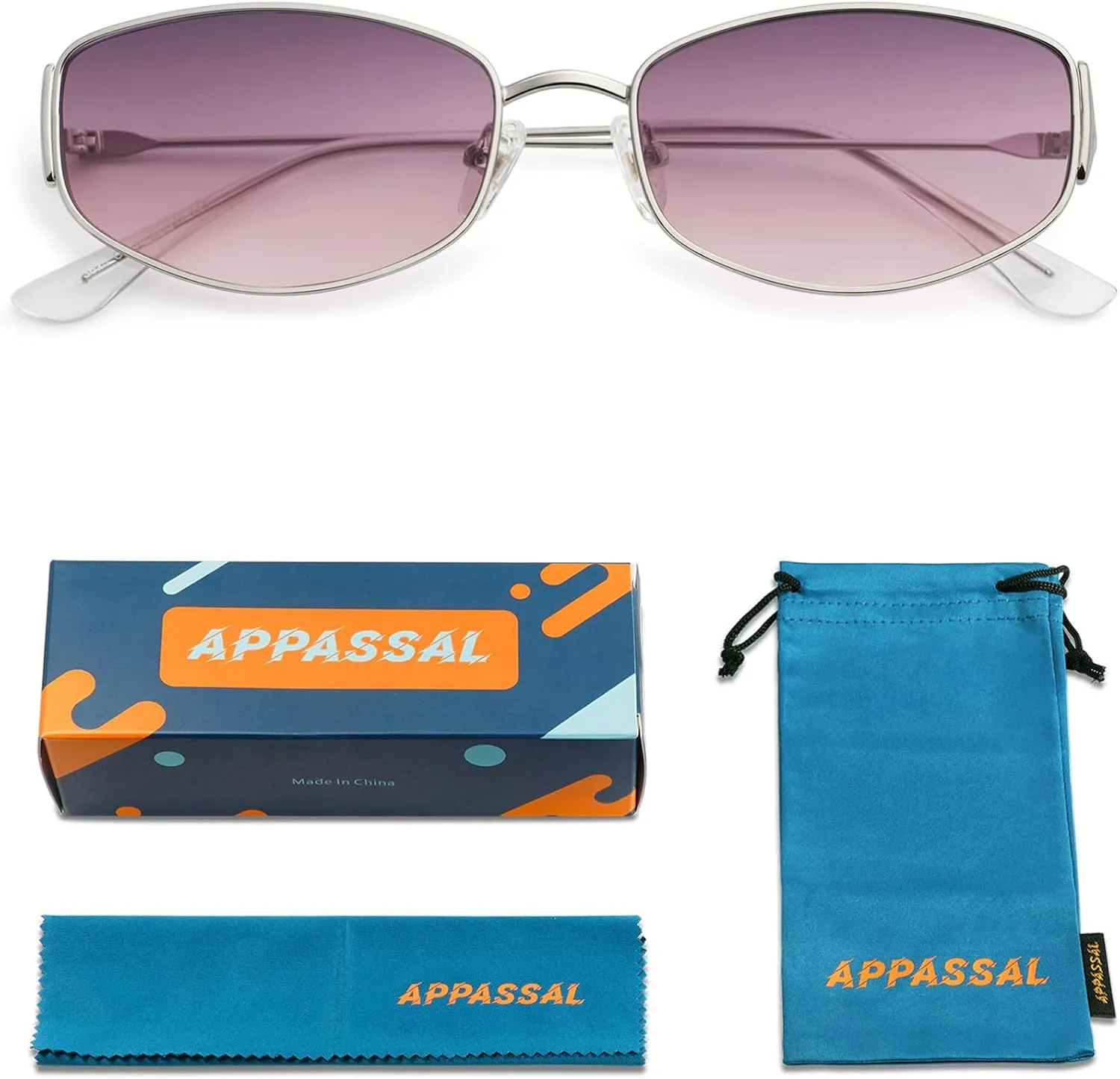 Retro Oval Sunglasses For Women Men Hexagonal Rectangle Metal Frame Sun Glasses AP3625
