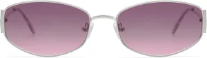 Retro Oval Sunglasses For Women Men Hexagonal Rectangle Metal Frame Sun Glasses AP3625