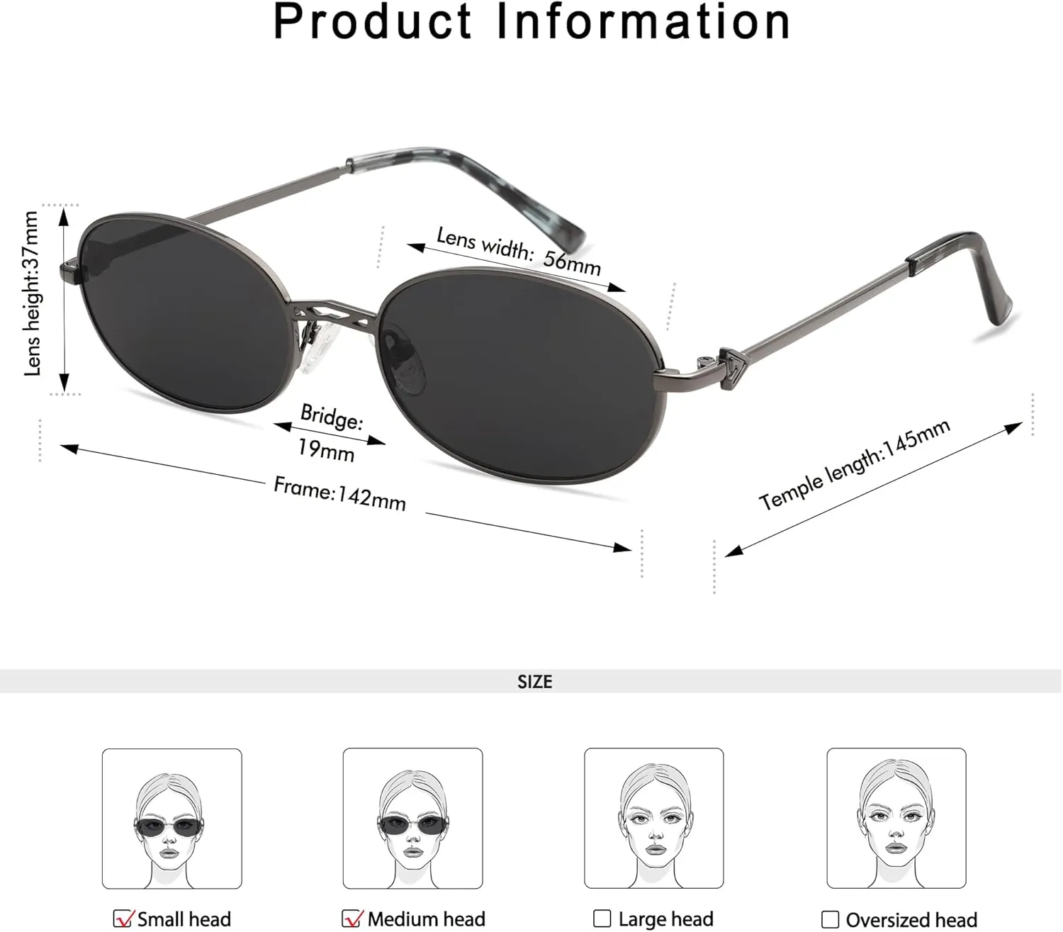 Retro Oval Sunglasses for Women Men Trendy Designer 90s Sun Glasses Classic Shades AP3662