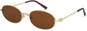 Retro Oval Sunglasses for Women Men Trendy Designer 90s Sun Glasses Classic Shades AP3662
