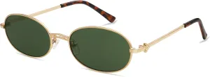 Retro Oval Sunglasses for Women Men Trendy Designer 90s Sun Glasses Classic Shades AP3662
